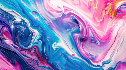 Obraz premium Vibrant abstract swirl of colors creating a dynamic and fluid design.