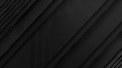 A sleek, abstract black background with diagonal lines and textures for design use.