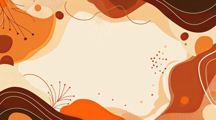 Abstract design featuring warm colors and organic shapes, suitable for backgrounds or graphics.