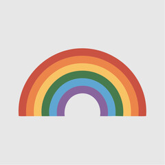 Fototapeta premium Colorful Rainbow Vector Icon Illustration Design