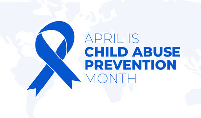April is Child Abuse Prevention Month Background Illustration