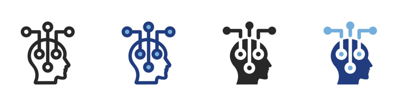 Research Icon Set With Multiple Styles Vector Illustration