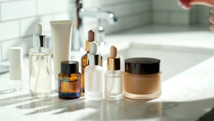 Skincare Routine Essentials - A Collection of Beauty Products.