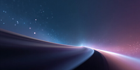 abstract space background of tech lines on surface and stars with space for text