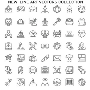 Creative New Line Concept with Modern Design and Minimal Style