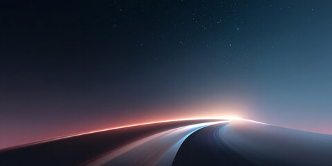 abstract space background of tech lines on surface and stars with space for text