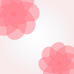 エレガントなピンクの花の背景イラスト
