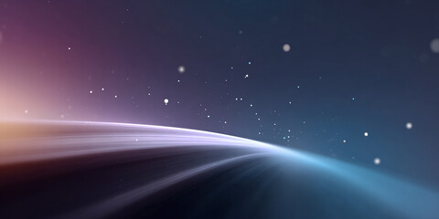 abstract space background of tech lines on surface and stars with space for text