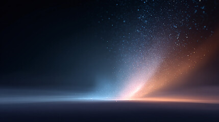 abstract space background of tech lines on surface and stars with space for text