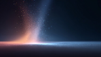 abstract space background of tech lines on surface and stars with space for text