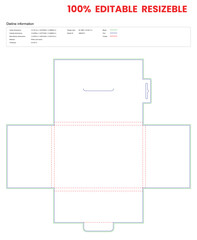 folder with lock and hanging hole dieline template box dieline die lines packaging custom dieline  box cardboard box dieline pizza box dieline printable product packaging layout,