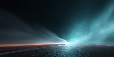 abstract background of tech lines and racing track with space for text