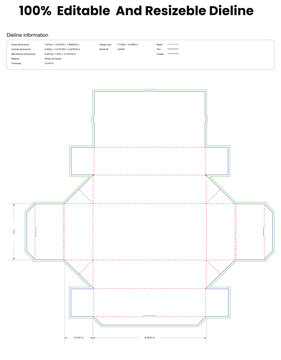hot dog tray box dieline template box dieline die lines packaging custom dieline  box cardboard box dieline pizza box dieline printable product packaging layout,