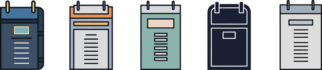 Professional Business Document and Clipboard Note Set for Office Management Project Planning Reporting and Corporate Administrative Task Organization