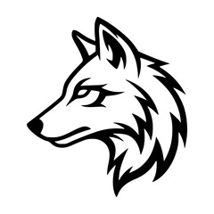 Obraz premium Tribal Wolf Logo Vector