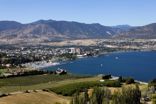 Penticton City Okanagan Lake British Columbia