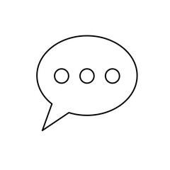 Obraz premium Speech balloon, chat icon