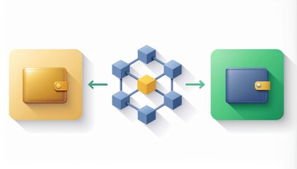 Digital Wallet Network Connection: Transferring Funds Between Wallets via Blockchain