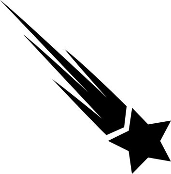 Vector of a falling star illustration