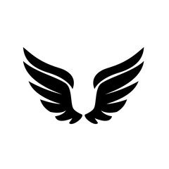 Fototapeta premium Wing icon. Wing icon set. Vector emblem