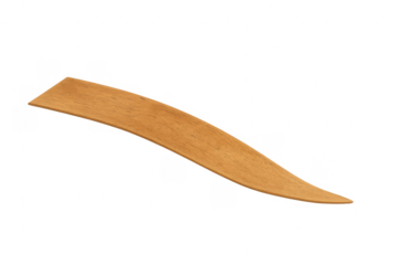 Wooden pottery rib clay sculpting tool transparent background