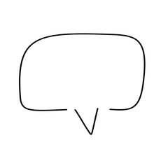 Fototapeta premium Simple frame vector illustration. Speech balloon, border, title, subtitle, line, banner.