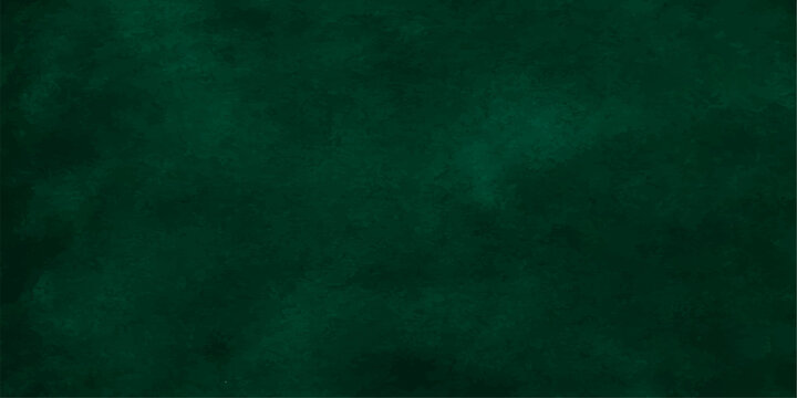 A blank green chalkboard backdrop with a vintage grunge texture and aged paper pattern creates a rough dark wall material for an empty old canvas design