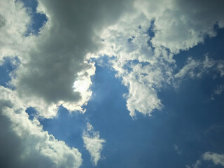 blue sky with clouds