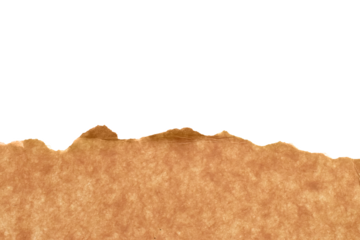 Torn Cardboard Border on Black. Torn cardboard paper forming rough horizontal border on dark background. Ideal for frames, headers, banners and collage layouts.