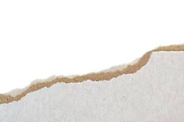 Torn Paper Edge Landscape. Torn paper edge forming landscape style line on dark background. Suitable for banners, posters and collage compositions.