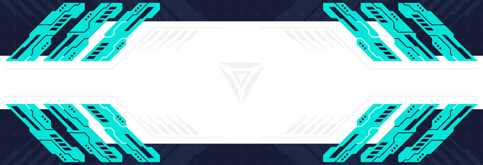 Abstract Modern Tech Background Minimal Geometric Circuit Pattern with Neon Blue Accents