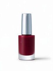 Burgundy Nail Polish Bottle Minimal Style
