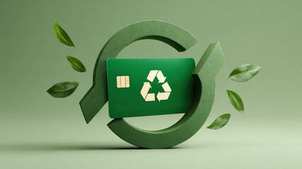 Eco-friendly Credit Card Design, A Conceptual Representation of Sustainability and Environmental Responsibility