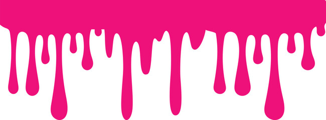 Dripping, chocolate and caramel silhouettes, Liquid paint splash, chocolate flow border, caramel splatter leak, dribble liquid paint on paper. liquid, ink silhouettes isolated vector. 