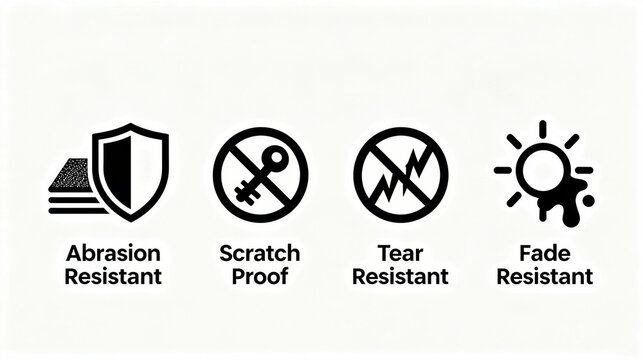 Wear resistant, scratch resistant and other elements represent the characteristics of tear resistant and fade resistant items, suitable for daily use promotional materials.

