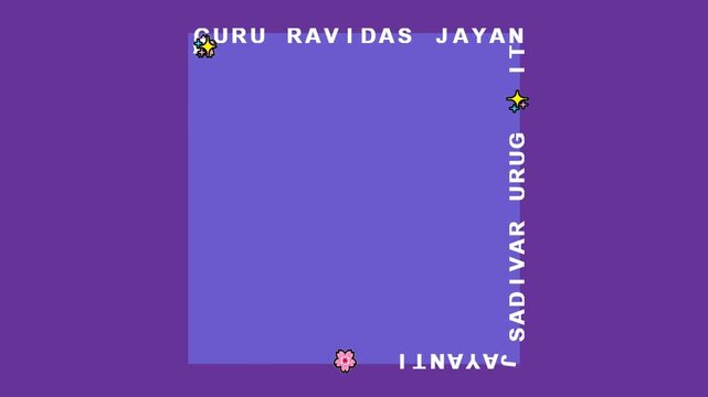 Guru Ravidass Jayanti background animation loop.
