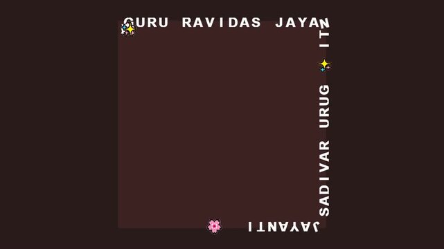 Guru Ravidass Jayanti Celebration with Text.