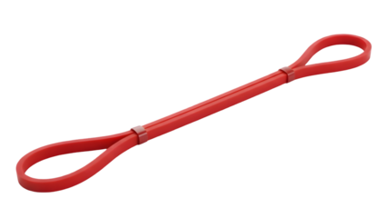 Red elastic bungee cord with loops