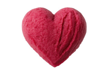 Fototapeta premium Red heart symbol made out of textured clay