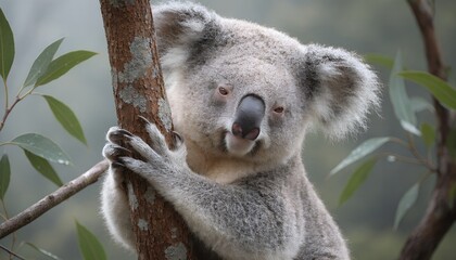 Naklejka premium koala in tree