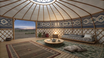 interior of a mosque in istanbul