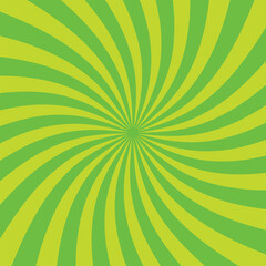 黄緑色のスパイラルな背景のベクターイラスト