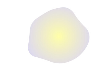 中央が黄色に光る丸フレーム　紫