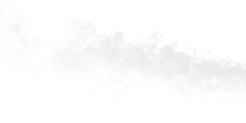 Obraz premium Smoke moves lightly on a transparent background in a gentle flow during the afternoon