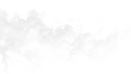 Clouds drifting across a bright sky on a transparent background during a clear day in nature