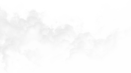 Clouds drifting across a bright sky on a transparent background during a clear day in nature