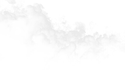 Obraz premium Clouds on a transparent background with soft shapes and varying forms seen in daylight