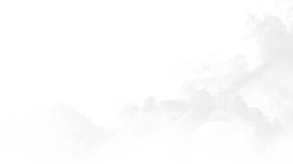 Clouds moving across the sky during the daytime with a transparent background