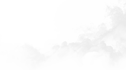 Clouds moving across the sky during the daytime with a transparent background