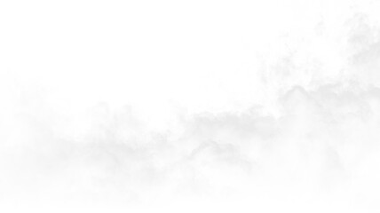 Clouds drift across a transparent background, showcasing their shape and movement without any distractions in the surrounding area